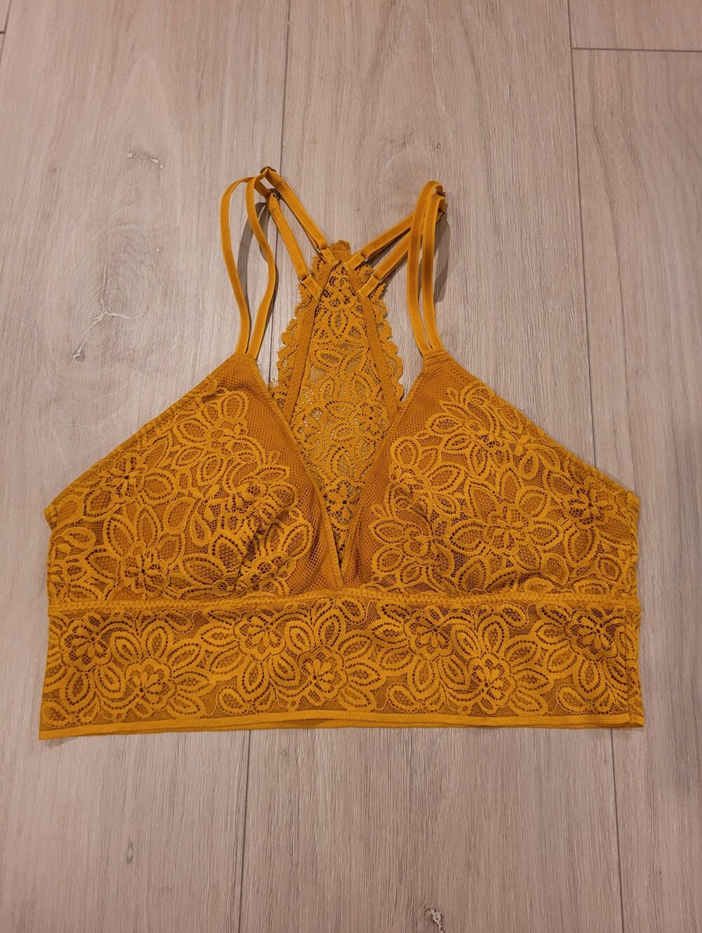 AERIE | Desert Lace Racerback Bralette Floral | Sz. S